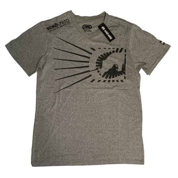 Ecko Unlimited Men's Small Short Sleeve Gray & Black Marled T-Shirt MSRP $48 - Picture 1 of 7
